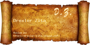 Drexler Zita névjegykártya